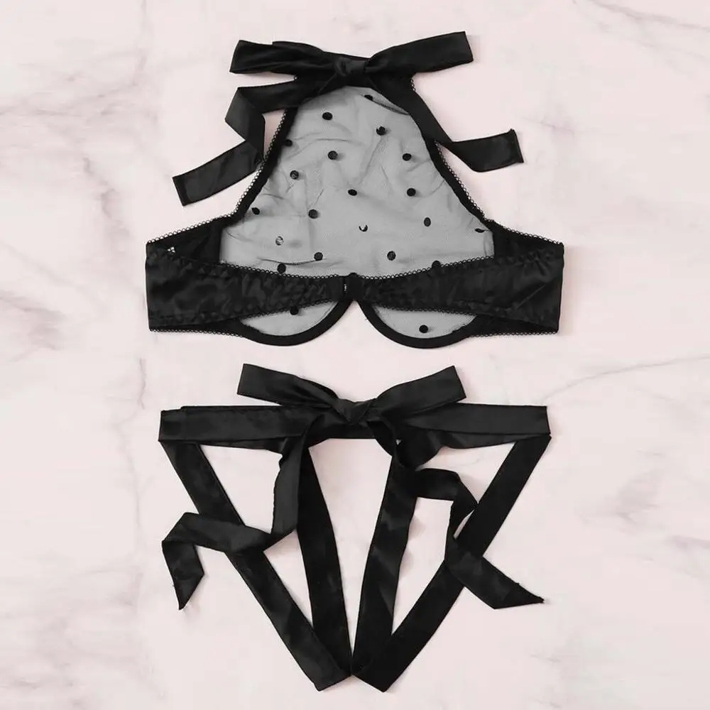 Сексуальный женский кружевной комплект нижнего белья модные однотонные