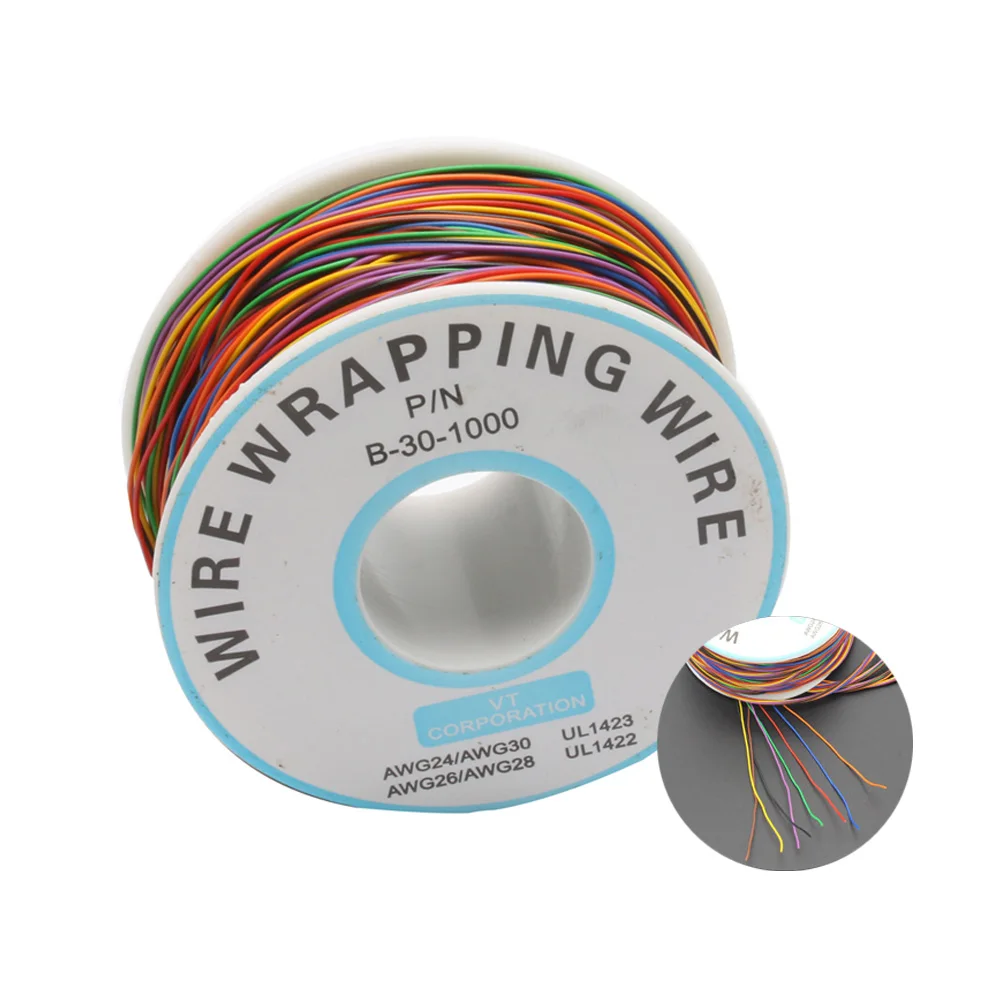 820 футов 30AWG одиночный драйвер для ЖК-экрана изоляция из ПВХ проволока обмотки
