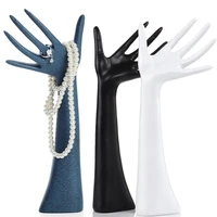 blue mannequin resin hand 3colors ring necklace bracelet jewelry display stand holder bangle watch jewelry storage