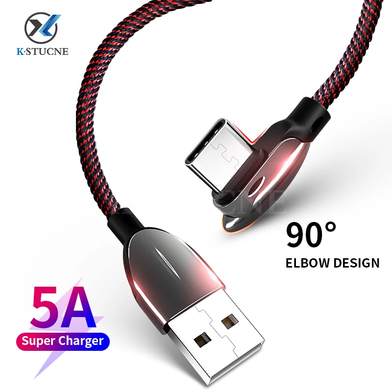 Кабель USB Type-C 5A для Huawei Mate 30 20 P30 P20 P10 Pro Lite 40 Вт быстрая зарядка кабель передачи