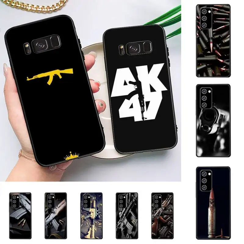 

AK47 Handgun Gun BUllets Phone Case For Samsung Galaxy Note10Pro Note20ultra note20 note10lite M30S