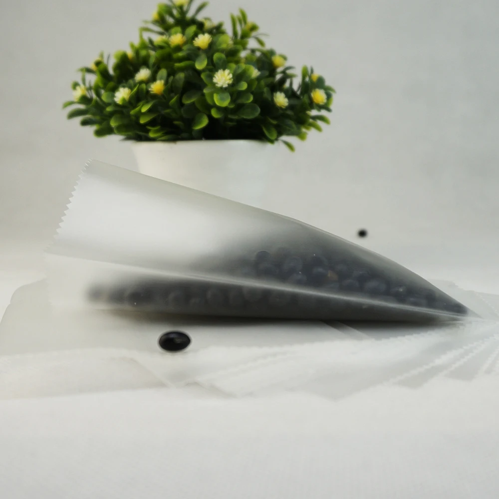 12x18cm Plain Sack 100pcs Matte Clear Plastic Flat Bag Middle Sealed Frosted Soya Bean Food Packaging Ping Pocket Heat Sealable |