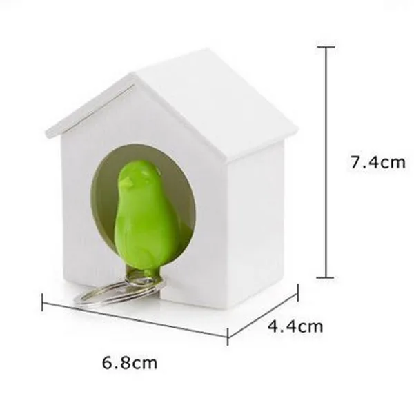 Брелок птичка для дома и жизни брелок ключей птица дом держатель Вешалка Кольцо