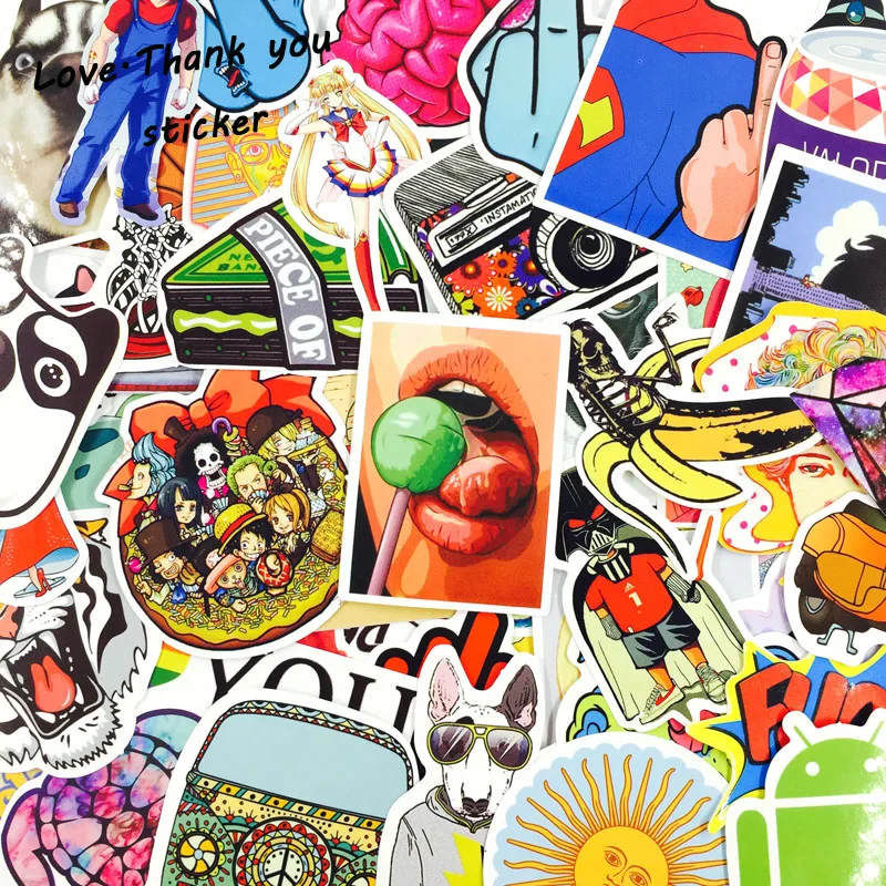 5000 шт наклейки смешанный стиль смешные с персонажами из мультфильмов