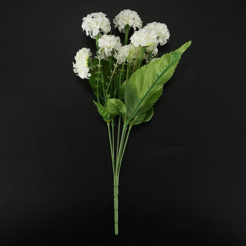 9 Heads 1 Bouquet Artificial Chrysanthemum Silk Flowers Floral Home Garden Decor Color:White | Дом и сад