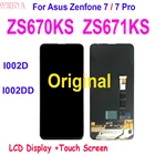 Оригинальный ЖК-дисплей для Asus Zenfone 7, ZS670KS, I002D, Asus Zenfone 7 Pro, ZS671KS, I002DD, ЖК-дисплей, сенсорный экран, дигитайзер в сборе
