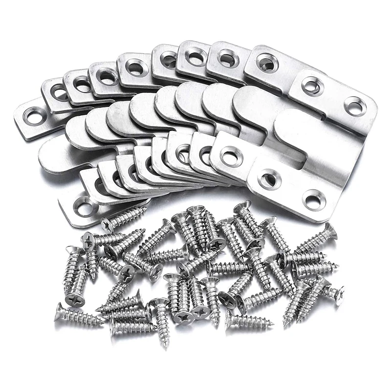 10 шт. флеш кронштейн блокируя повесить мебель разъем Нержавеющая сталь