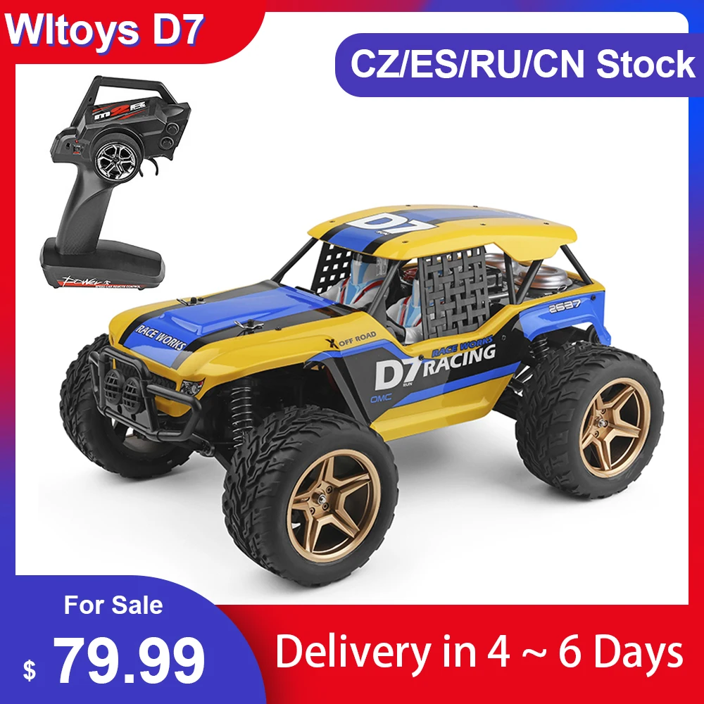 Wltoys XK 12402 A D7 4WD 2 4G Радиоуправляемая машина десерт Baja модели автомобилей высокая