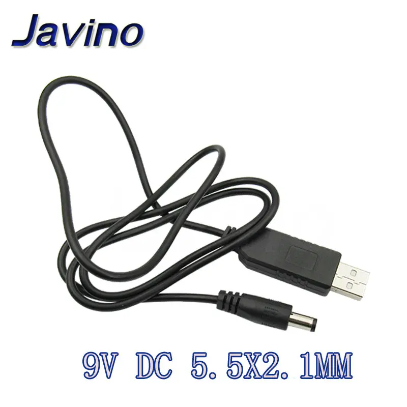 USB повышающий мощность линии постоянного тока 5 В к DC 5 В/9 В/12 В Повышающий Модуль USB конвертер Кабель-адаптер 2,1x5,5 мм разъем aokin - Цвет: 9V