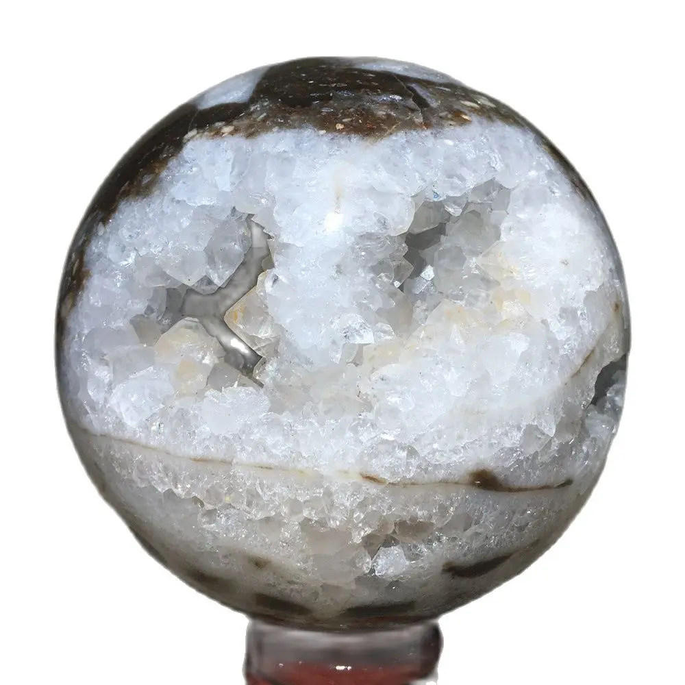 

Natural Sphere Druzy Quartz Crystal Collection Gift Home Furnishing Articles Reiki Healing Mineral Samples Voog Geode Ball