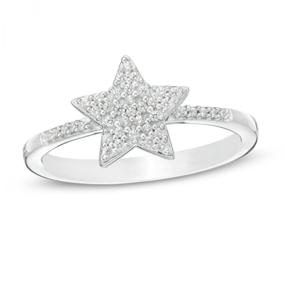 

HESHI Marilyn Monroe Collection Diamond Star Ring in Sterling Silver