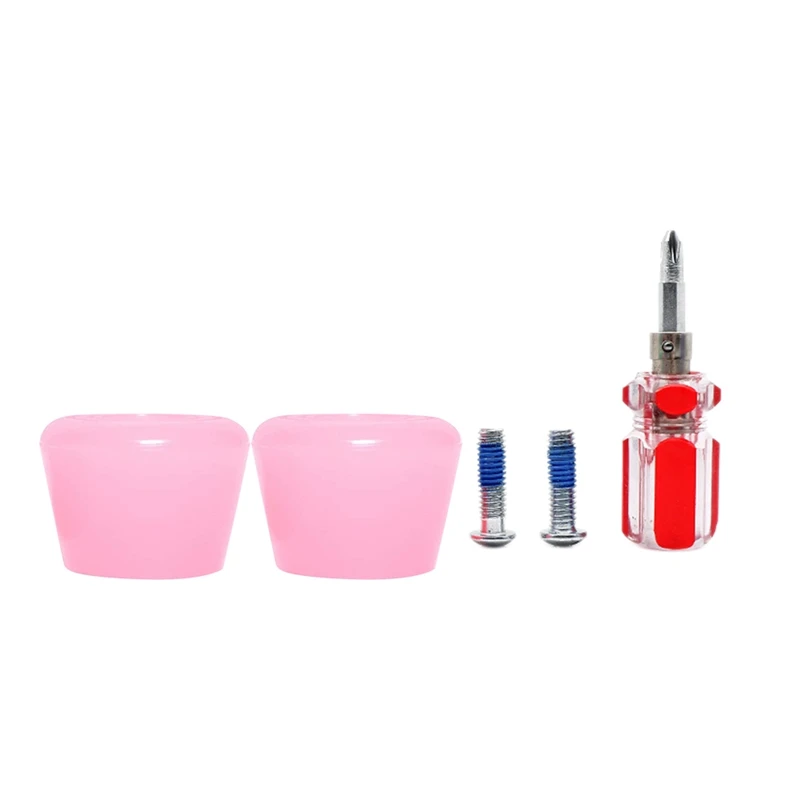 

1 Pair Roller Skate Toe Stoppers PU Skate Brake Block with Screws and Screwdriver Four-Wheel Skateboard Parts