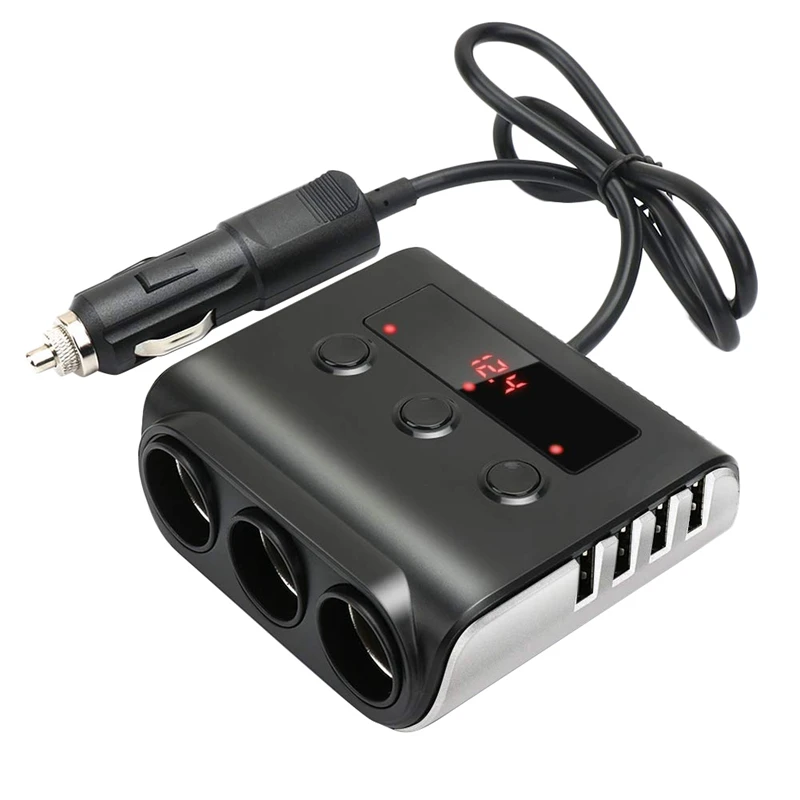 3 гнезда прикуривателя сплиттер 100W 12V/24V автомобиль Мощность розетку постоянного