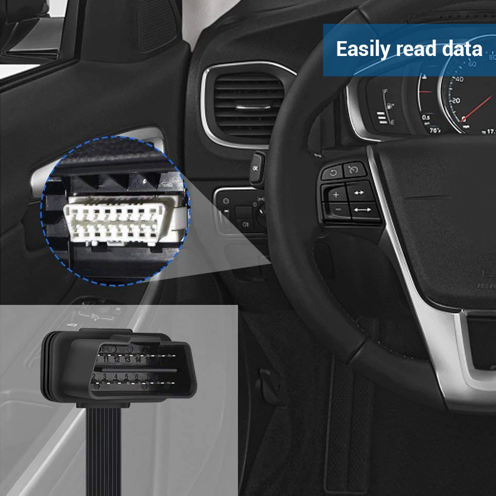 Диагностический кабель OBD2 100 см 16 контактов| |