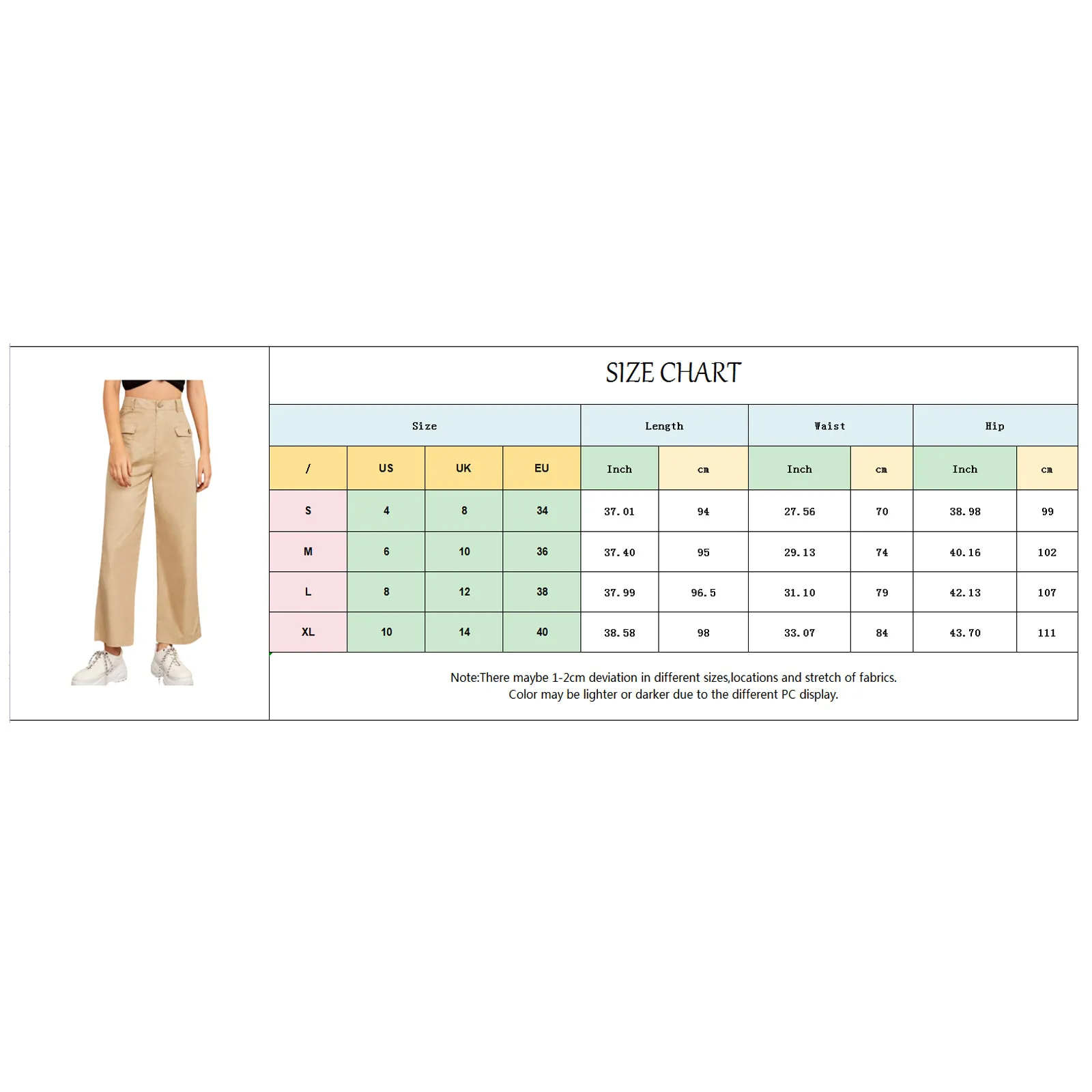 

Women Pants Solid Hight Waist Trousers Pocket Loose Straight Casual Pants 2021 Autumn Straight-leg Casual Cropped Trousers