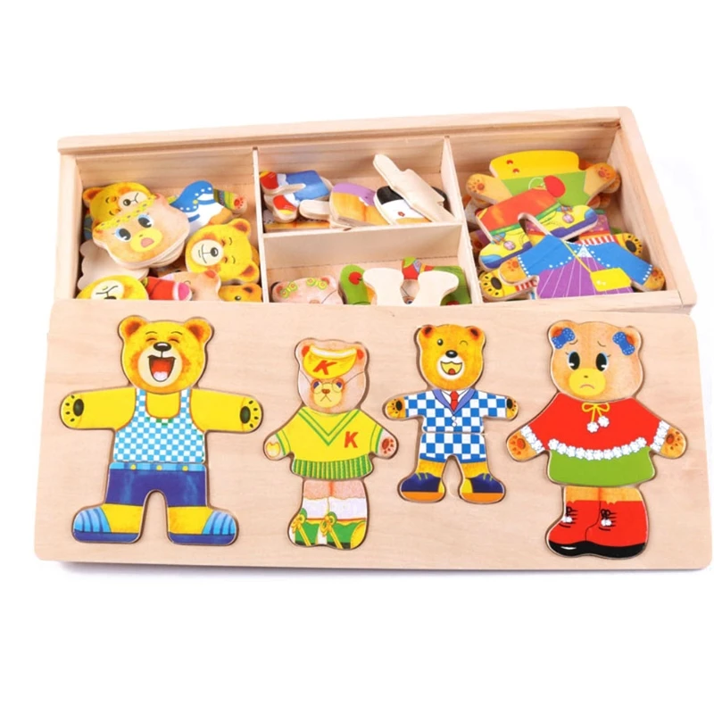 K5DD креативная игрушка-пазл в виде медведя | Игрушки и хобби