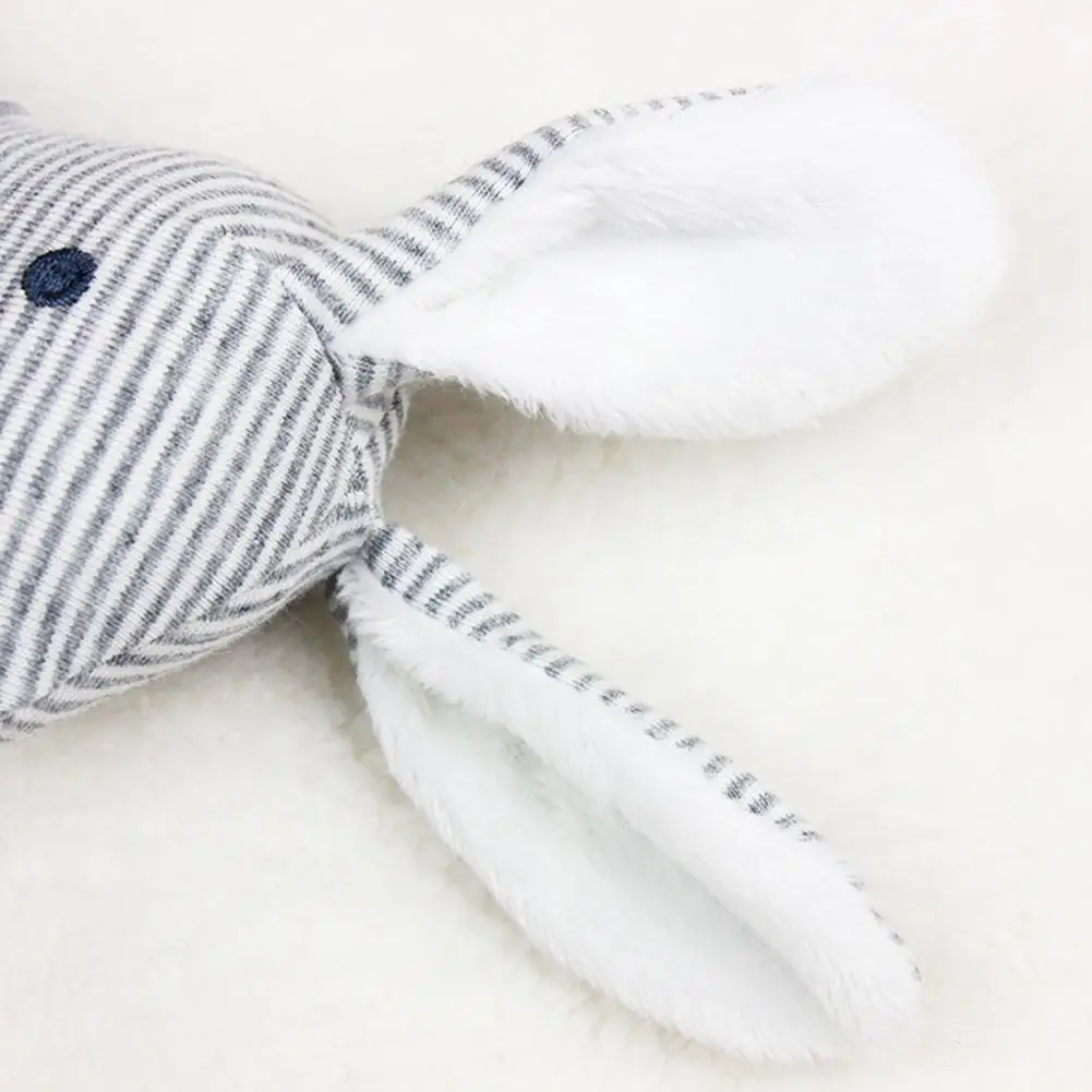 

Plush Long Ears Bunny Doll Baby Rattle Toy With BB Sound