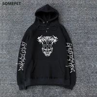 popular rapper european and american new product hot selling hot selling ghostemane hot printed hip hop hooded warm jack