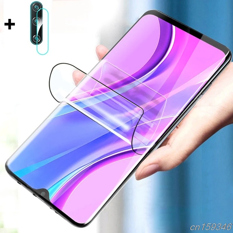 Гидрогелевая пленка для Moto G7 G8 Plus защита экрана объектива камеры Motorola Power Lite не