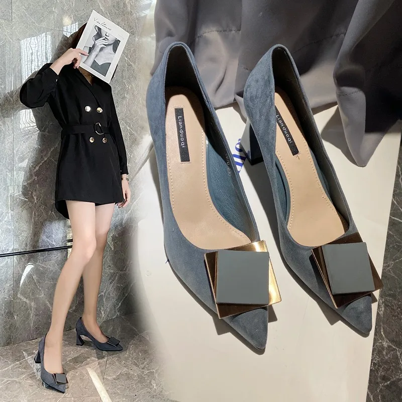

Summer Fashion Women's Pumps Shoes Casual Shoes Pointed Toe Solid Color Ladies Shoes Females Classics Sexy Shallow Mouth Pointed