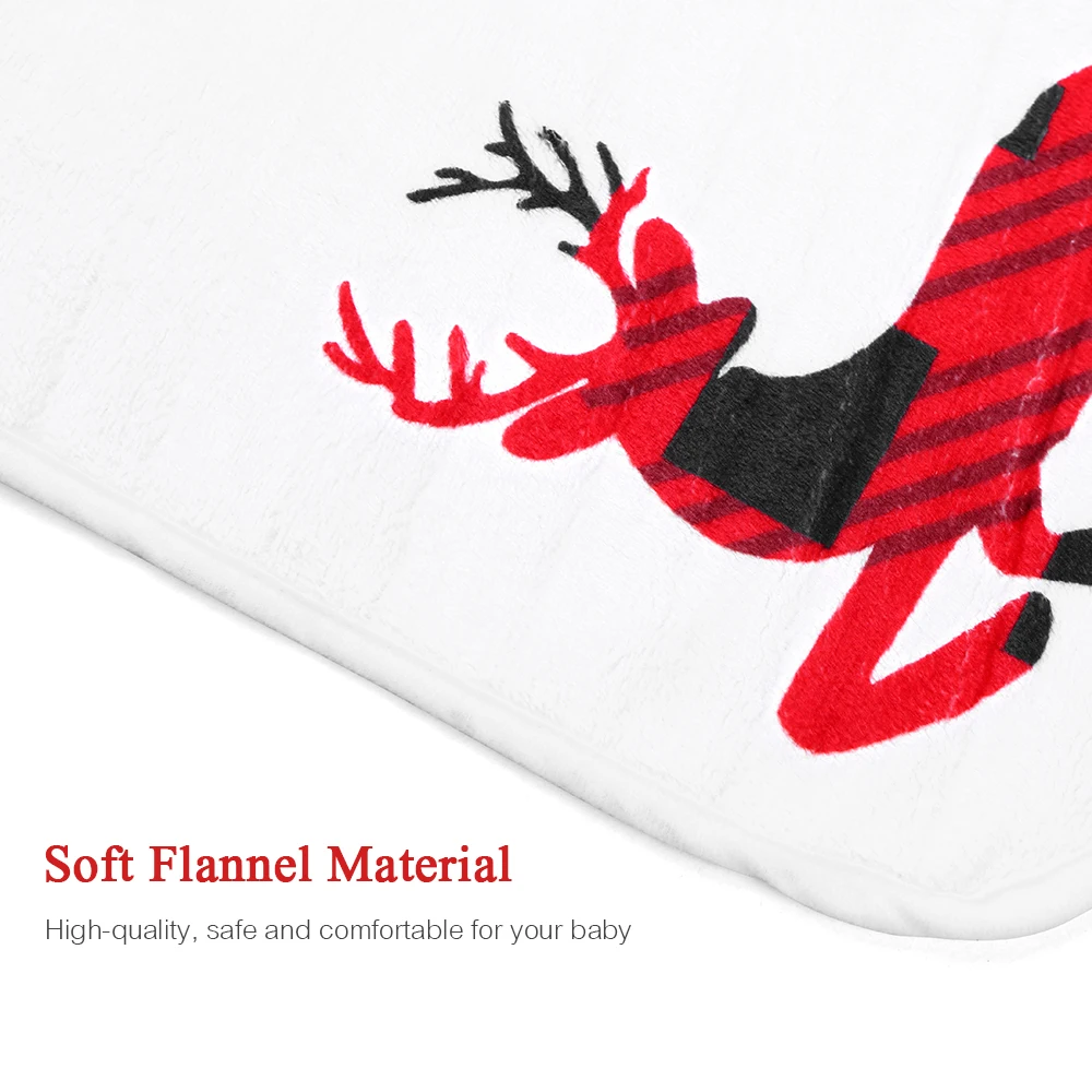 Рождественское одеяло для новорожденных фланелевое фотосессии ежемесячное