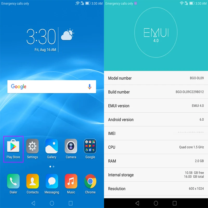 Планшетный ПК HUAWEI MediaPad T2 7 дюймов LTE 4G четырехъядерный 2 Гб ОЗУ 16 ПЗУ Android 6 МП 4100 мАч