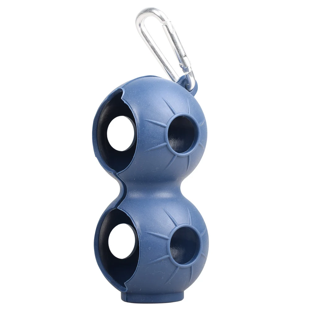 

New Silicone Golf Sleeve 2pcs Golf Protection Sleeve Golf Double Ball Silicone Sleeve Carabiner Golf Training Aids Outdoor