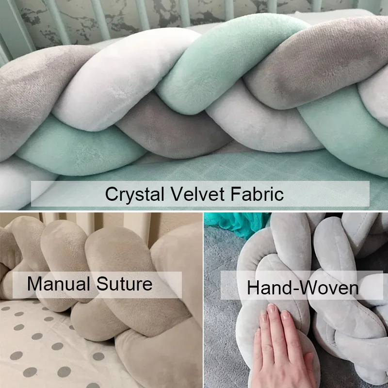 1-4 м Рождественский подарок Детские кроватки бампер узел Новорожденный Хлопок