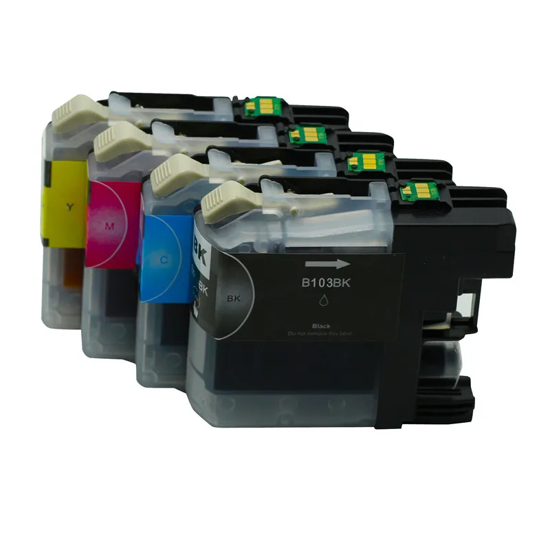 4PK чернильный картридж LC103 LC 103 Замена для брата DCP J152W MFC J245 J285DW J450DW J470DW J475DW J650DW|lc