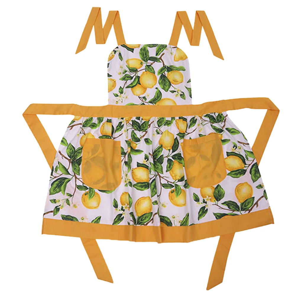 

Cooking Anti Dirty Adjustable For Women Kitchen Apron Gift Easy Wear With Pockets Home Hotel Mommy Wife Cleaning Double Layer