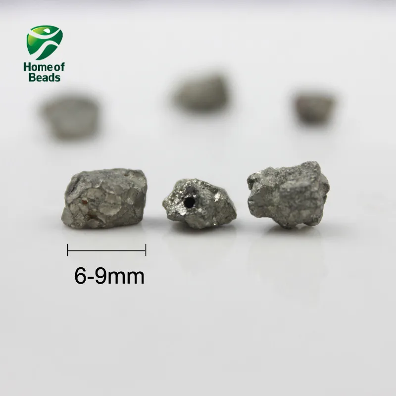 Бусины из натурального камня железа пирита случайные формы размеры 4 6 7 12 мм
