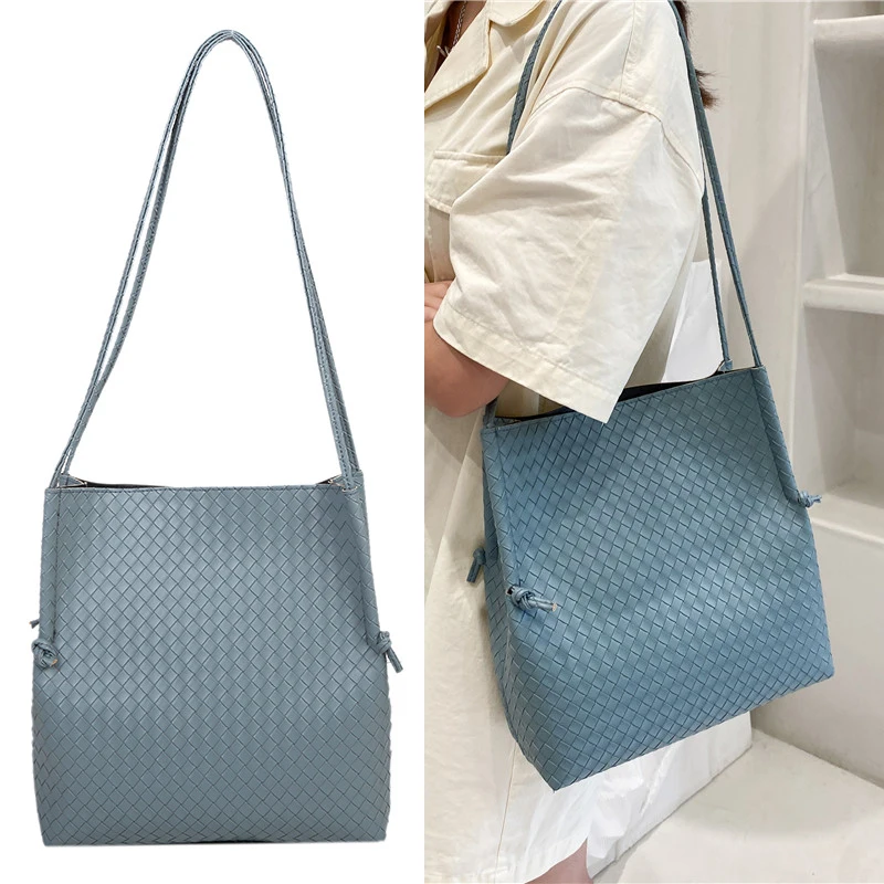 

Large Capacity Female Shopper Bag Underarm Shoulder Bag Woman Fashion Handbags Retro Luxury Tote Bags Candy Color Wallet Pouch