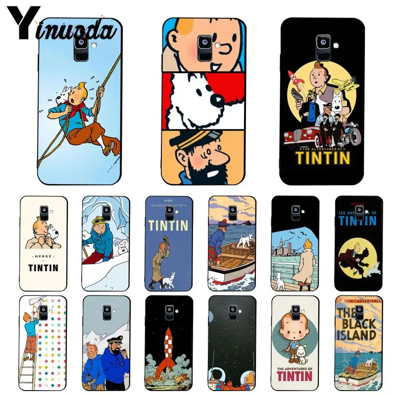 Yinuoda Приключения Тинтин чехол для телефона Samsung Galaxy A7 A50 A70 A40 A20 A30 A8 A6 Plus A9