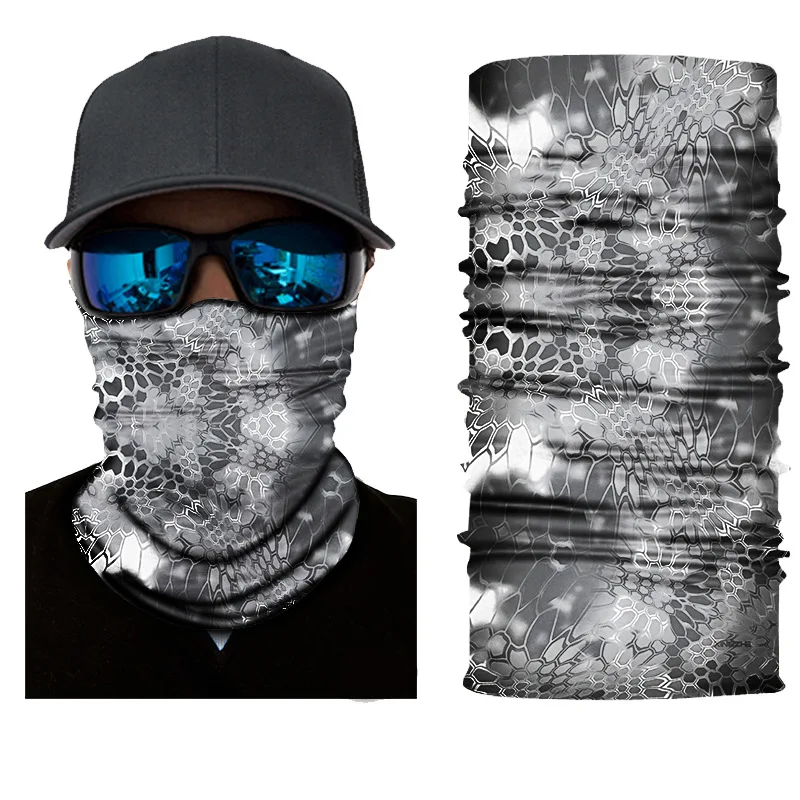 Camouflage Variety Tube Face Mask Scarf Headband buffe Solid Color Outdoor Cycling Fishing Bandanas Men Women Moto Bicycle Hijab | Спорт и