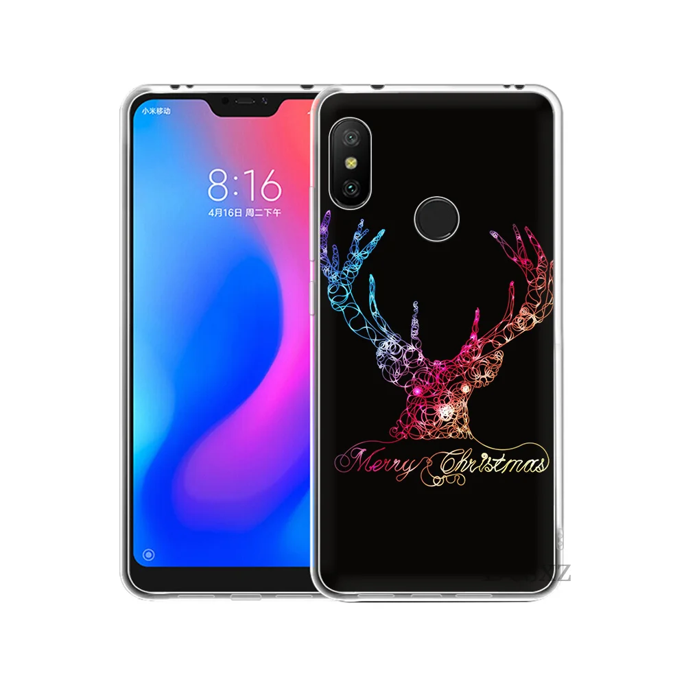 Чехол в простом стиле с изображением оленя лошади цветка для Xiaomi Redmi mi 8 SE Note 5 5A 6 6X