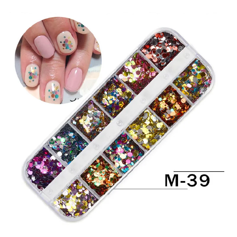 1 Box Multi Size 12 Mesh Glass Nail Rhinestones Mixed Colors Flat-back Strass 3D Charm Gems DIY Manicure Art Decorations | Красота и