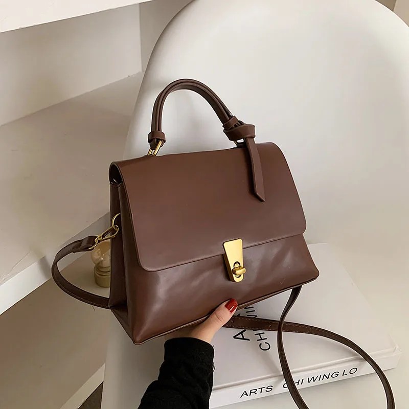 

Luxury Simple Casual Women's Bags 2021 Spring and Summer New Trendy One-shoulder Messenger Bag Net Red Handbag Small Square Bag