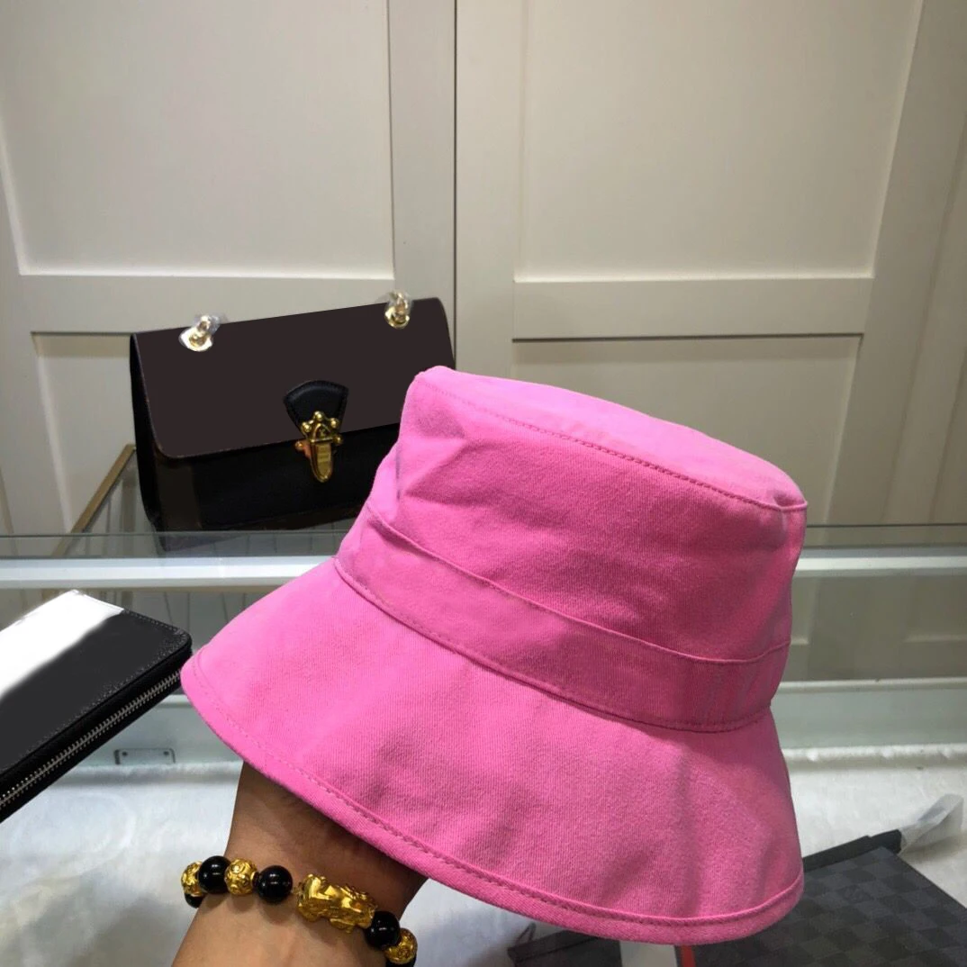 

Cotton Bucket Hats Women Branded Sunscreen Panama Hat Men Pure Color Sunbonnet Fedoras Outdoor Fisherman Hat Beach Cap