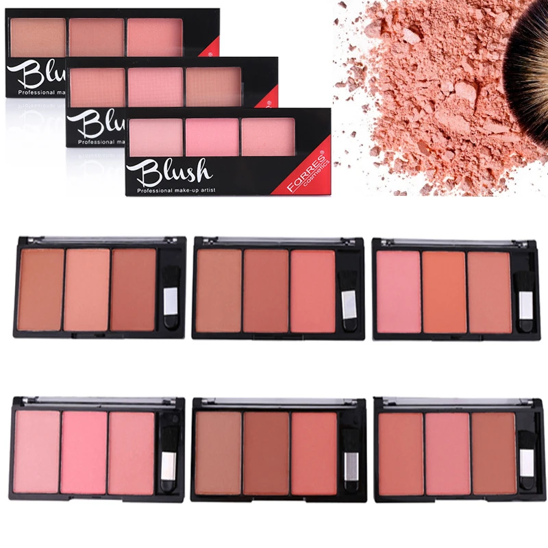 

Face blush Palette Combination Plate Natural Powder Rouge Women Makeup brightening Lasting Durable Colors blush Pigment Cosmetic