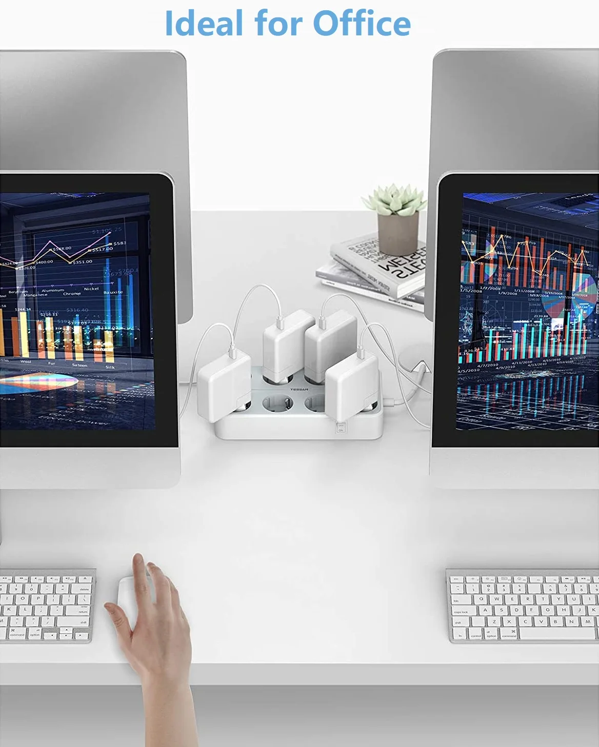 Удлинитель питания с 8 розетками переменного тока и 3 USB портами Удлинительный