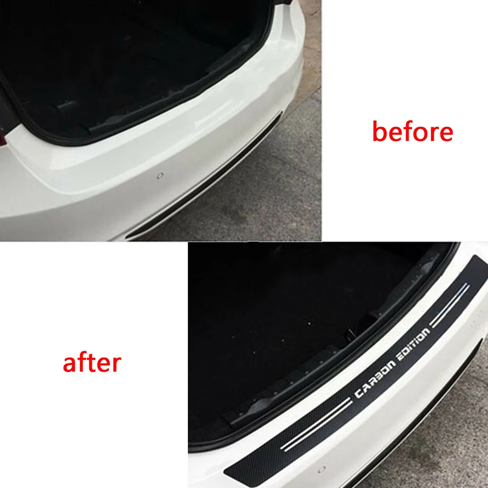 Универсальная 4D пленка из углеродного волокна защитная пластина для багажника