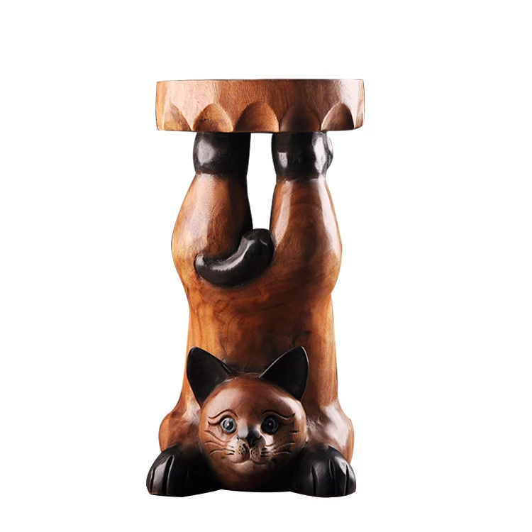 

Thai handicrafts solid wood carving bench southeast Asia furniture furnishing articles animal stool chair in shoes