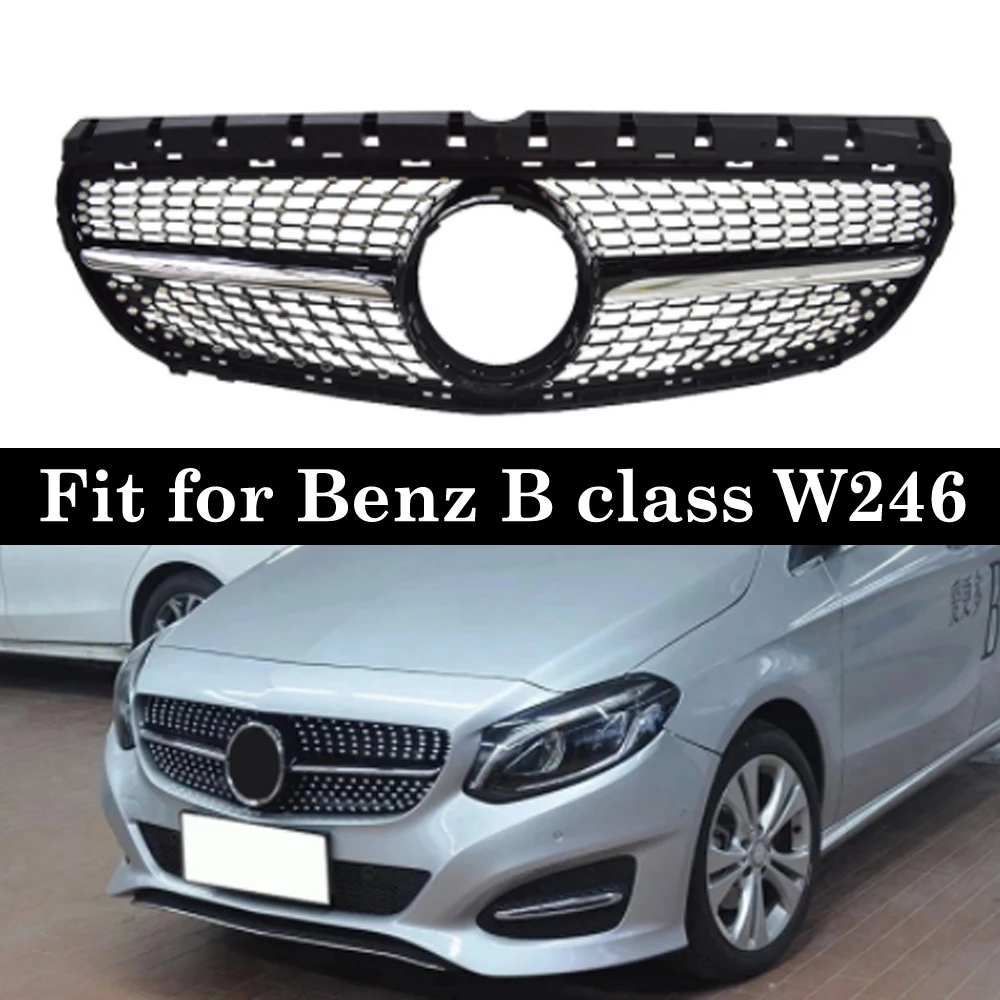 W246 алмазные гоночные грили для Mercedes B class B180 B200 B250 B220 решетка 2015 IN|Гоночные решетки|