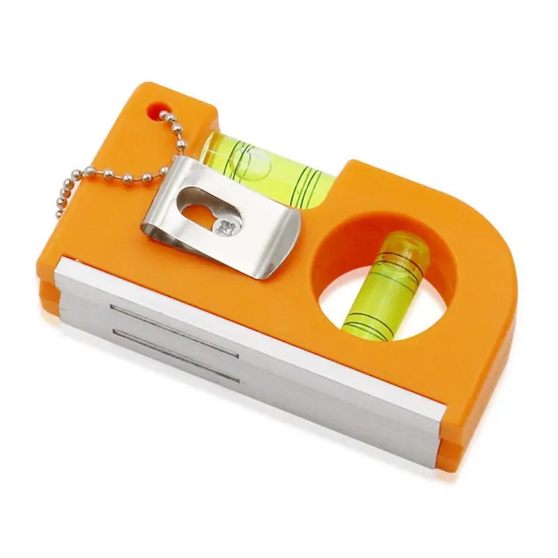 

ABS Portable Magnetic Pocket Level Keychain Bubble Spirit Leveler For Tiles Floor Picture Hanging Bubble Clamp Level-1#