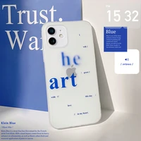 retro korean fashion matte men art transparent phone case for iphone 13pro 11 12 pro max xs max xr xs 7 8 plus x case cute cover