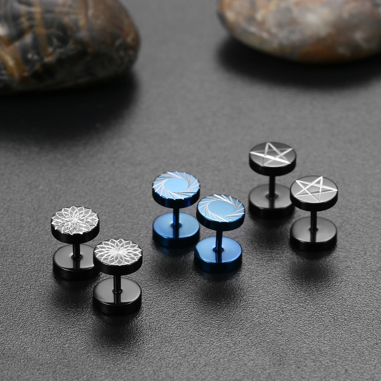 2 шт. серьги гвоздики из нержавеющей стали 8 мм|stud earrings|ear stud earringsearrings unisex |