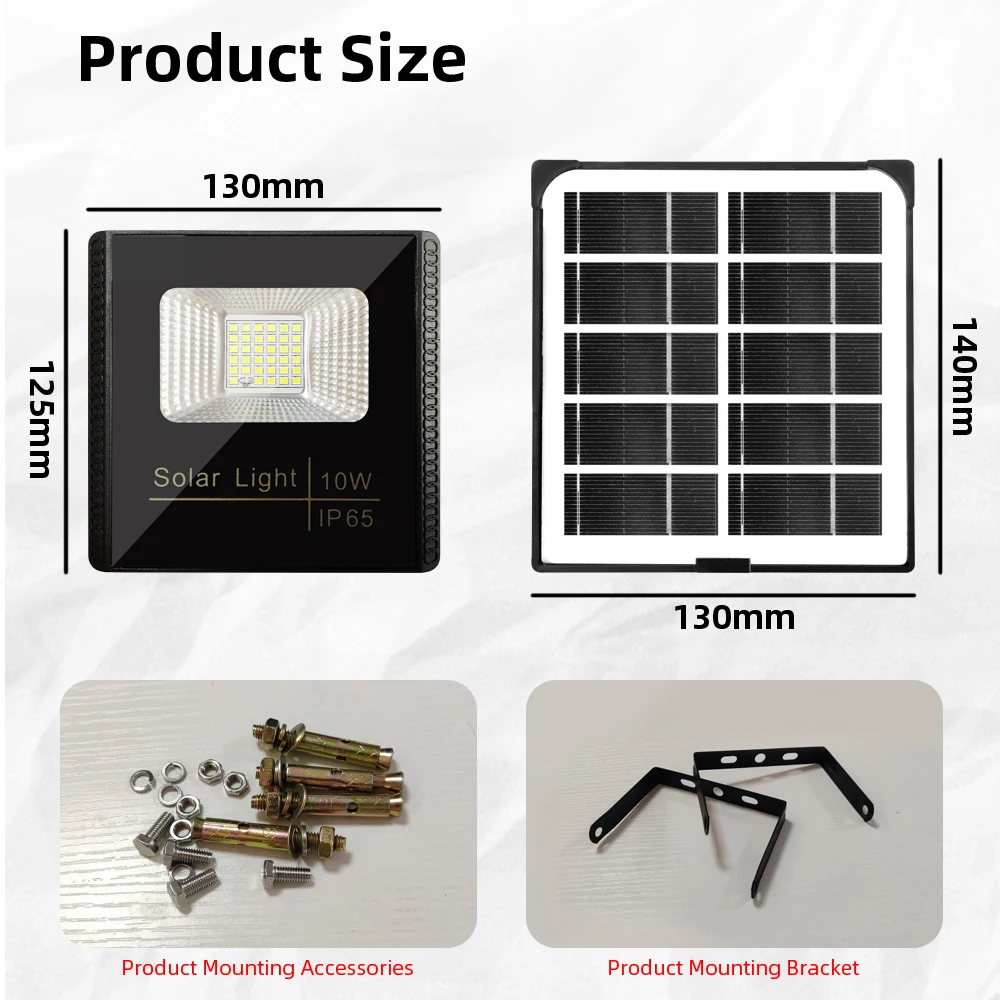 Светодиодный прожектор на солнечной батарее 10 Вт 35 светодиодов точечный