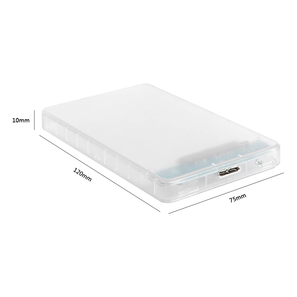 

HDD SSD Case Transparent 2.5 inch SATA III to USB 3.0 Hard Drive Disk Enclosure for Office Caring Computer Supplies