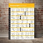 Постер для упражнений на тело, постер для упражнений на все тело, тренировки, персональный тренажер, фитнес-программа, Постер для домашнего тренажерного зала, холст с рисунком, картина hd