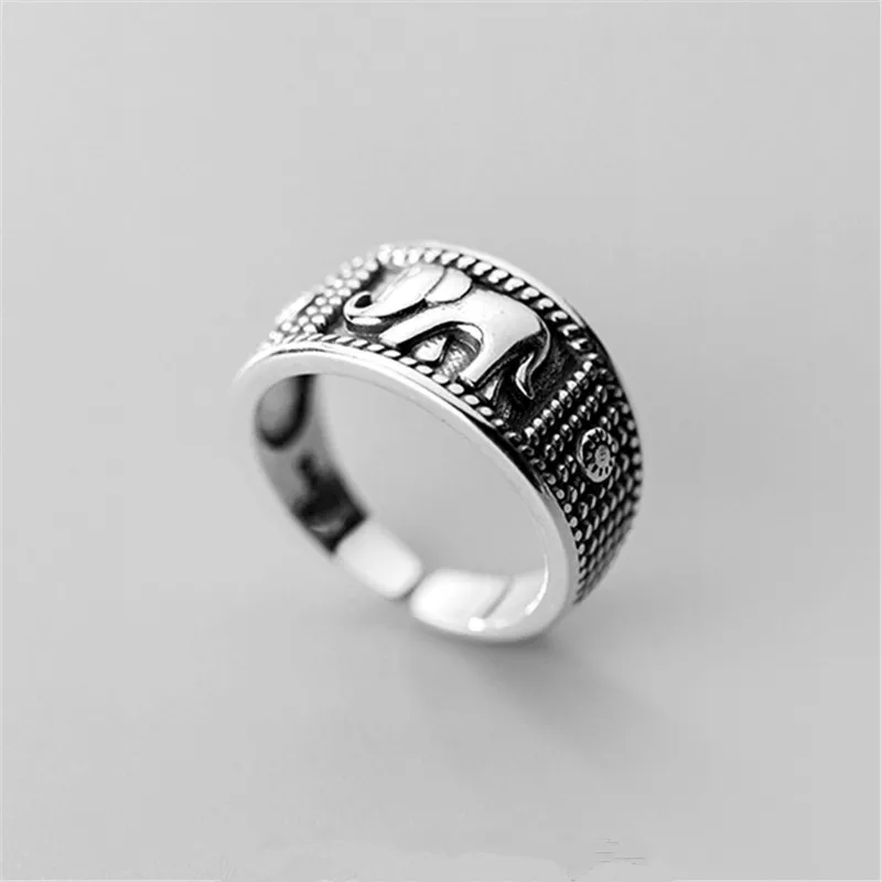 Bijoux модные богемные слон антикварные большие кольца винтажные Свадебные